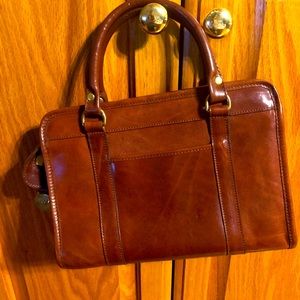 Vintage Brahmin well conditioned leather small tote $24
